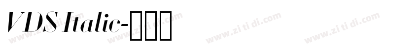 VDS Italic字体转换